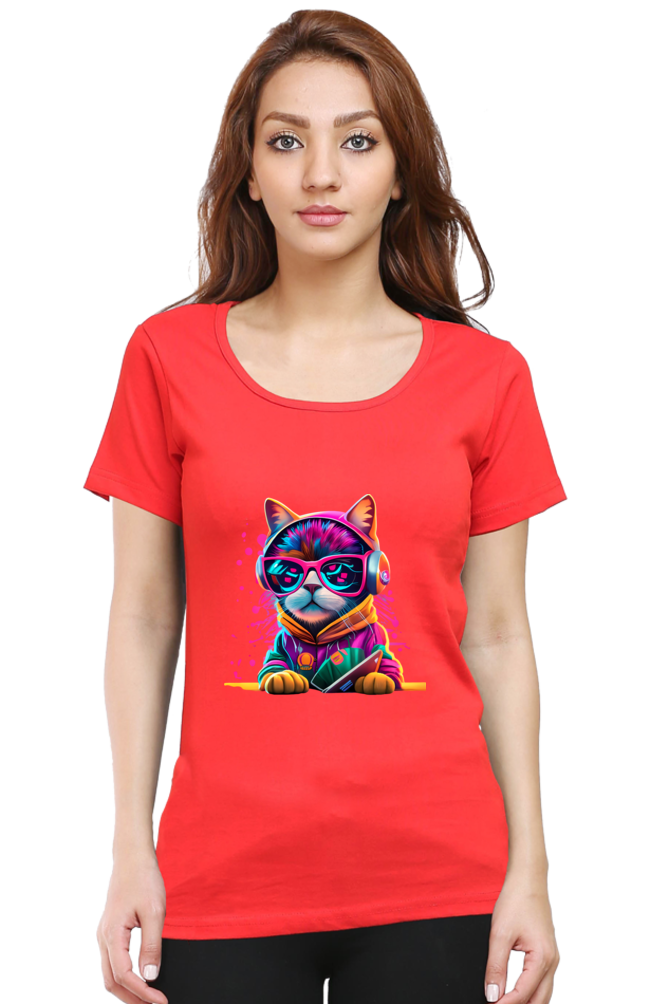 Women’s Classic COLORFULL CAT Premium T-Shirt