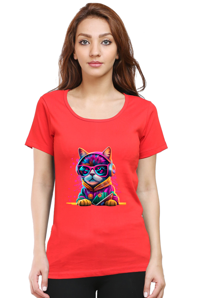 Women’s Classic COLORFULL CAT Premium T-Shirt