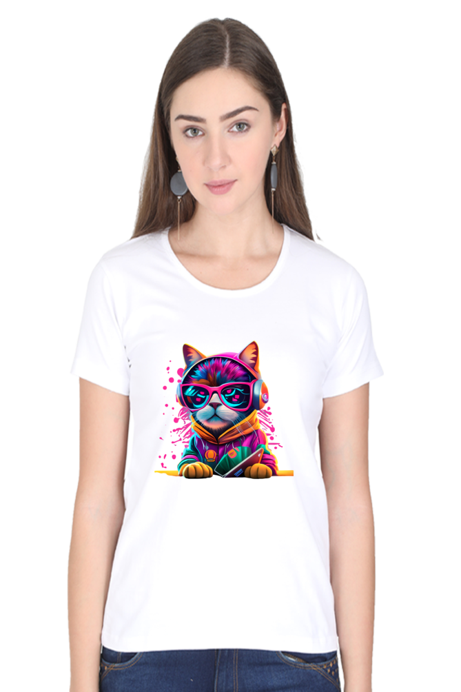 Women’s Classic COLORFULL CAT Premium T-Shirt