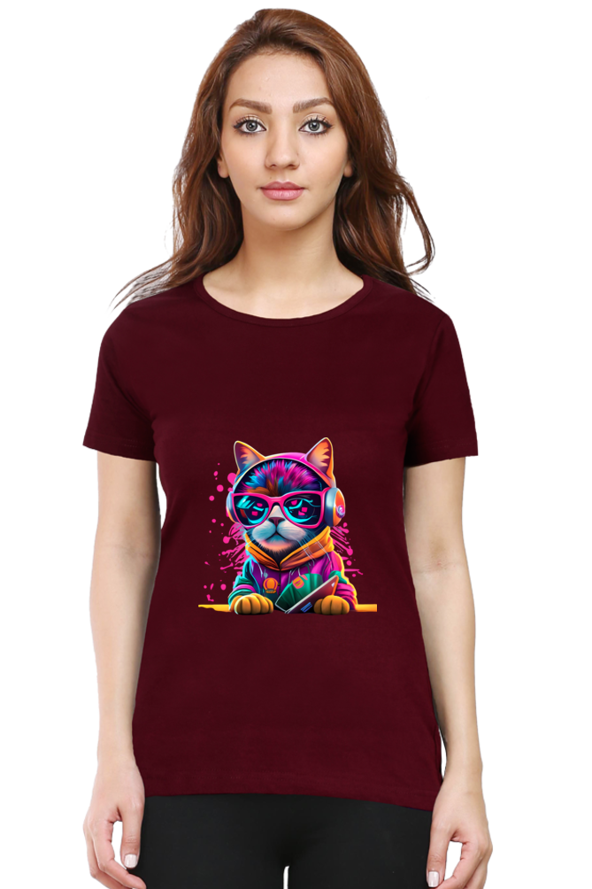 Women’s Classic COLORFULL CAT Premium T-Shirt