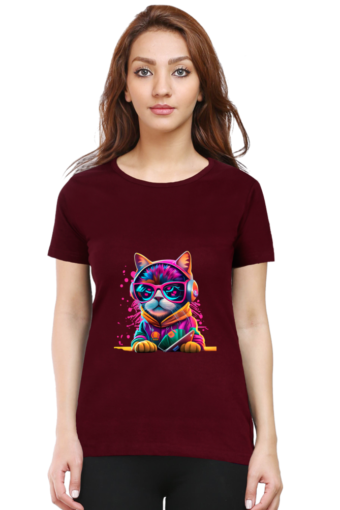 Women’s Classic COLORFULL CAT Premium T-Shirt