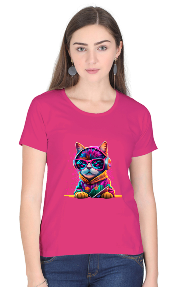 Women’s Classic COLORFULL CAT Premium T-Shirt