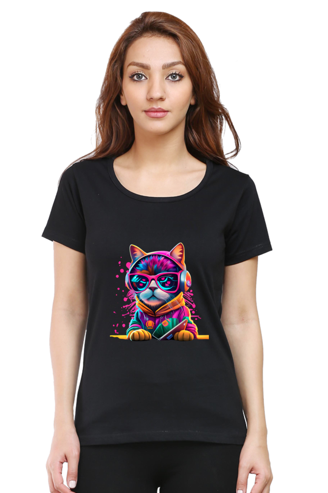 Women’s Classic COLORFULL CAT Premium T-Shirt