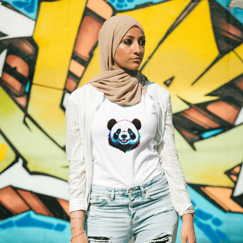 Women’s Colorful PANDA Premium T-Shirt