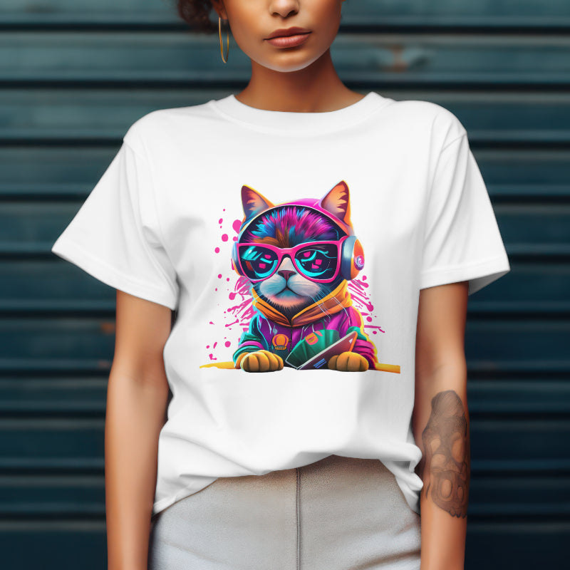 Women’s Classic COLORFULL CAT Premium T-Shirt