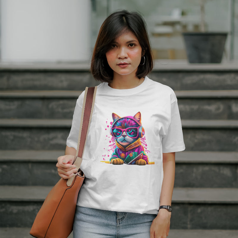 Women’s Classic COLORFULL CAT Premium T-Shirt